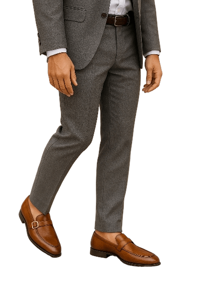 Decent Tan Plain Leather Formal Shoes (S No. 202) - Image 3