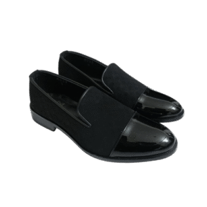 Black Patent & Suede Formal Shoes (S No. 305)