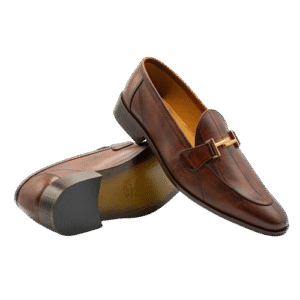 Stitch Brown/Black Formal Shoes (S No. 208)