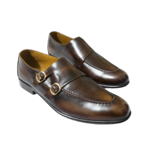 Two-Tone Double Monk Strap Shoes (S No. 206)
