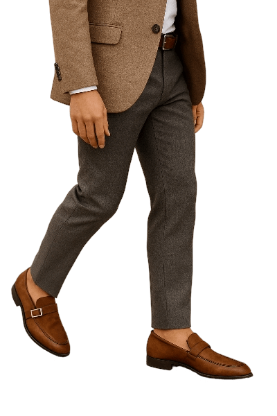 Decent Tan Plain Leather Formal Shoes (S No. 202) - Image 4